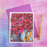Greeting Art Card by Patricia Leona Art - www.patricialeona.com - 'Desert Blooms'