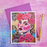 Greeting Art Card by Patricia Leona Art - www.patricialeona.com - 'Bittersweet'