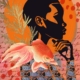 fine art print black woman with fish abstract water elements portrait