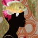 fine art print black woman fish flowers flowing abstract composition