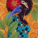 fine art print black woman with bird leaves airy composition